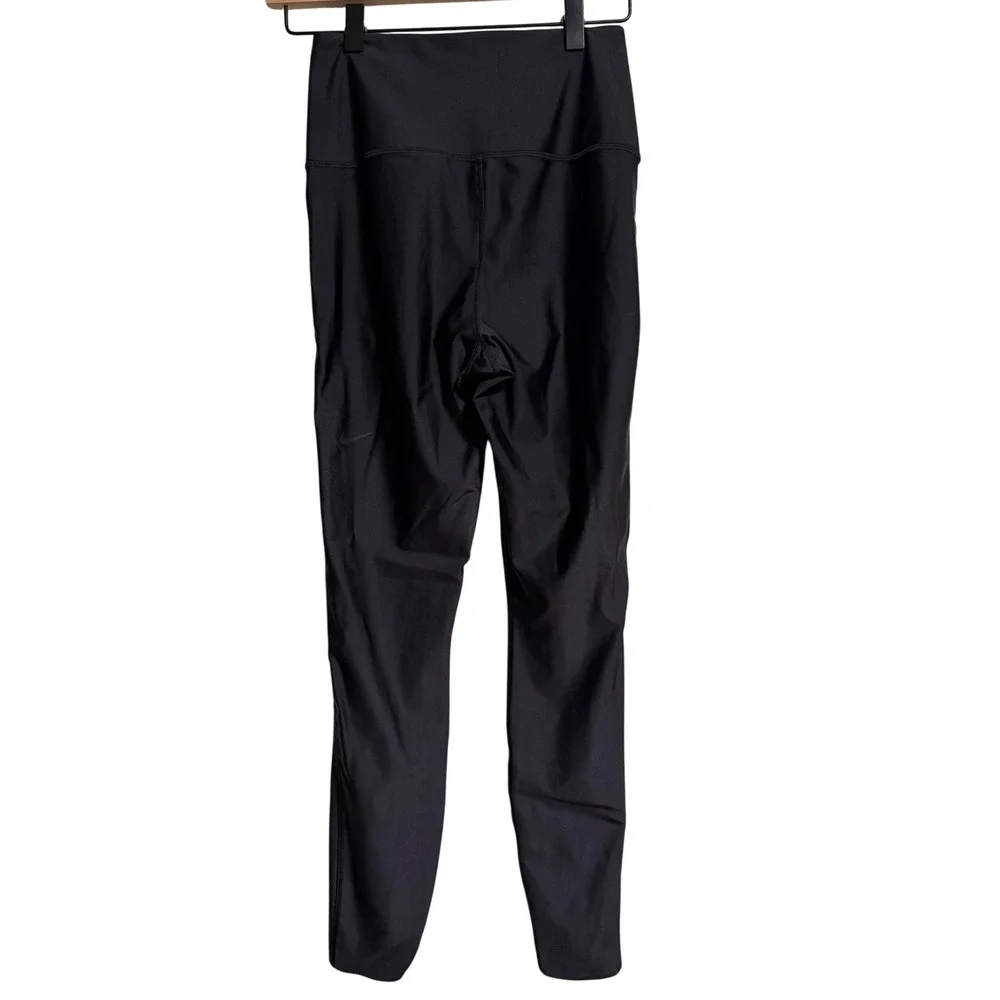 Nike Womens High Waisted Running Leggings Black Zip Pockets XS